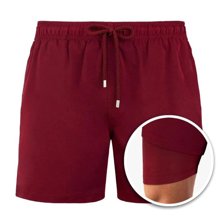 Trendige Herren-Badeshorts mit Print – Julien