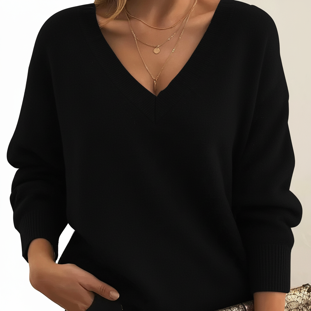 Pullover Mit V-Ausschnitt - Angelika
