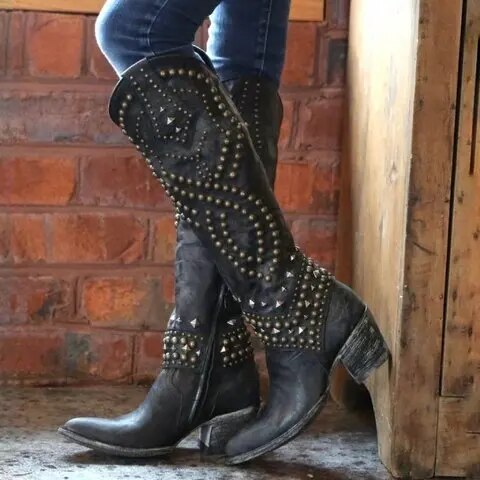Orthopädische hohe Stiefel für Damen - Selena