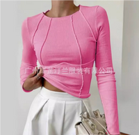 Basic Damen-Shirt mit langen Ärmeln - Mira