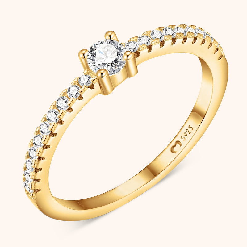 Stilvoller Ring mit Funkelnden Zirkonia - Sienna