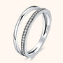 Doppelter Zirkonia-Ring - Sienna