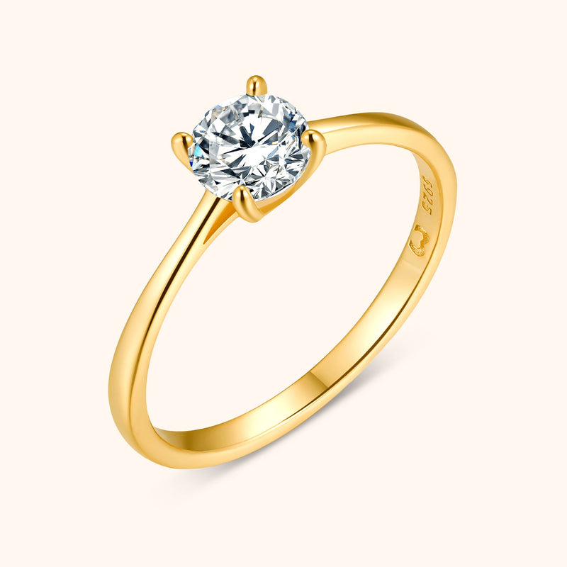 Solitaire Zirkonia-Ring - Elena