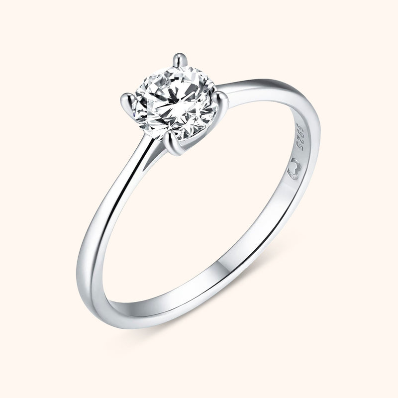 Solitaire Zirkonia-Ring - Elena