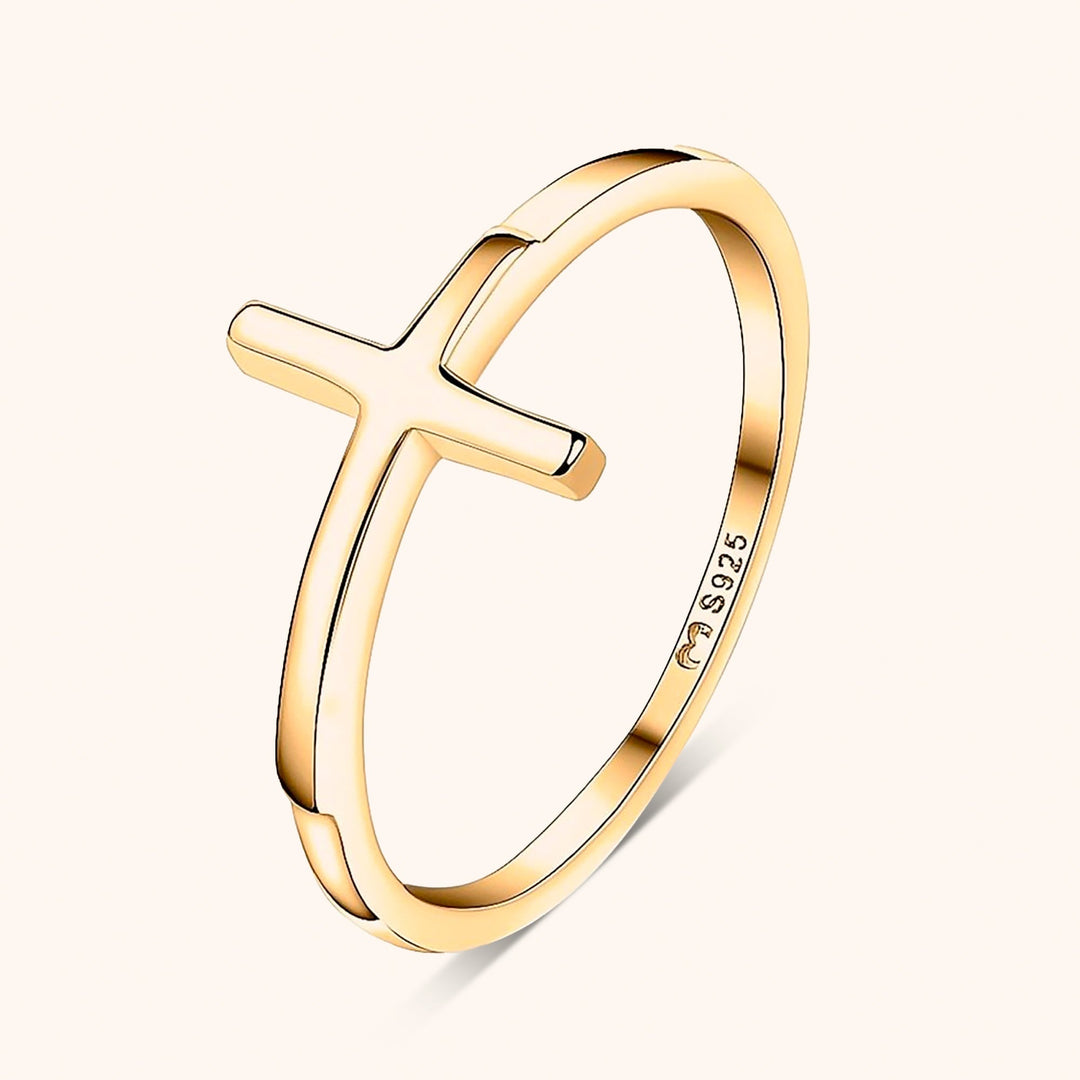 Trendy Ring met Kruisdetail - Amélie