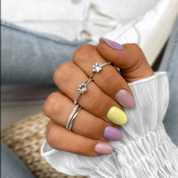 Doppelter Zirkonia-Ring - Sienna