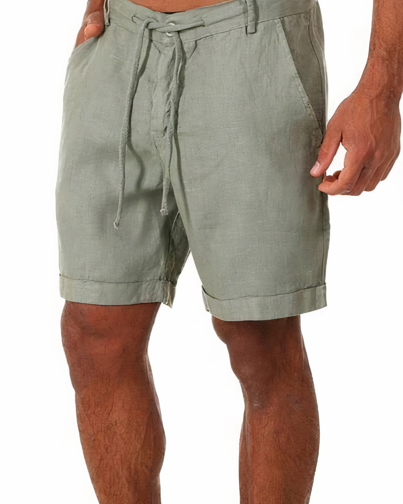 Luxuriöse Leinen-Herren-Shorts - Armand