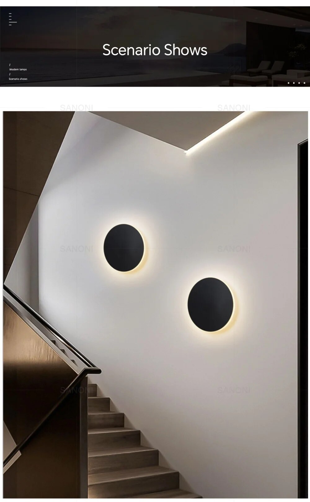 Moderne LED-Wandleuchte – Lumeo