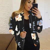 Künstlerischer Damenblazer mit Ink & Wash Design - Amaya