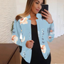 Künstlerischer Damenblazer mit Ink & Wash Design - Amaya