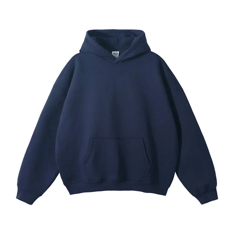 Relaxed Men's Pullover Hoodie With Kangaroo Pocket 12