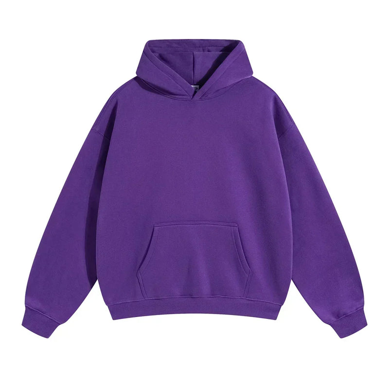 Relaxed Men's Pullover Hoodie With Kangaroo Pocket 13