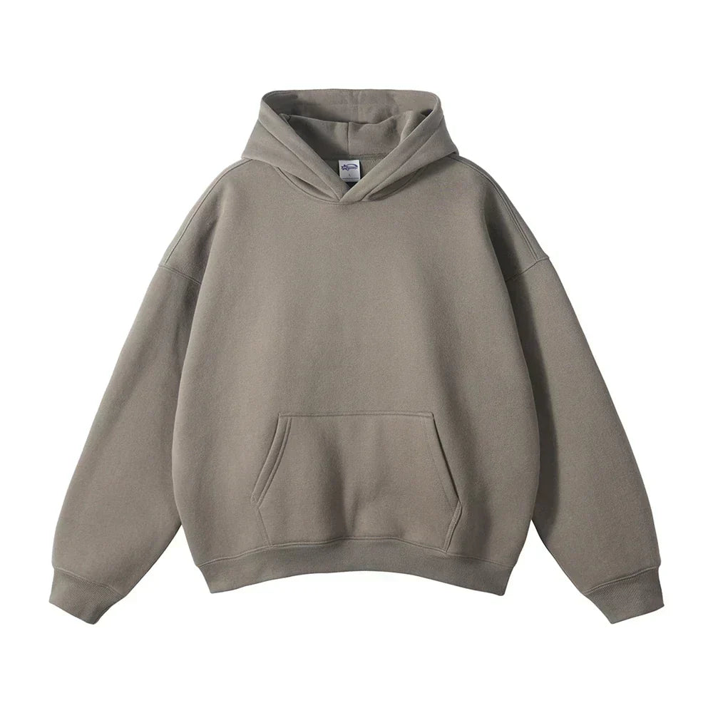 Relaxed Men's Pullover Hoodie With Kangaroo Pocket 5
