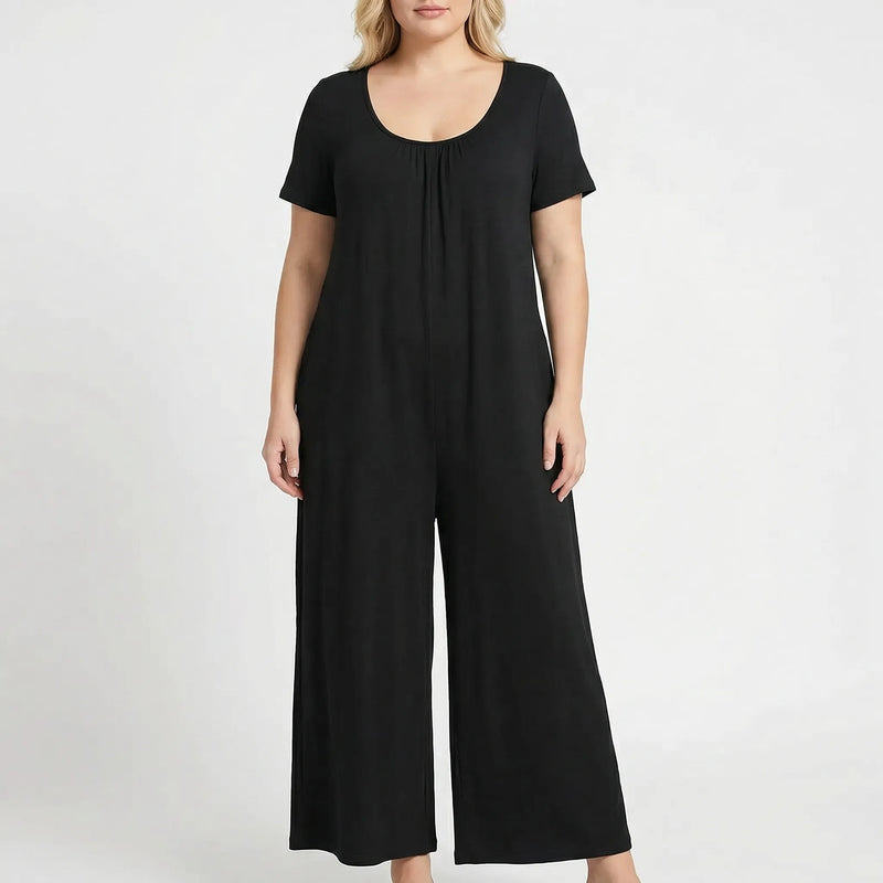 Relaxed Fit Full-Length Plus Size Jumpsuit - June