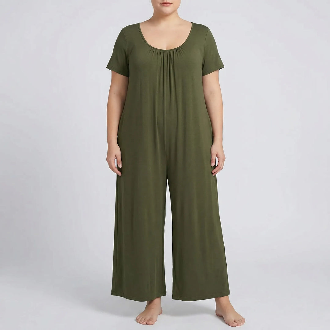 Relaxed Fit Full-Length Plus Size Jumpsuit - June