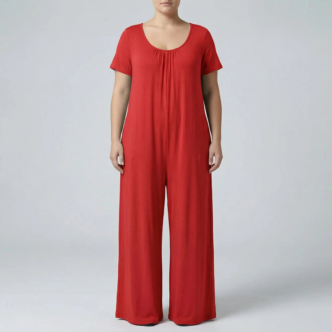 Relaxed Fit Full-Length Plus Size Jumpsuit - June