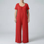 Relaxed Fit Full-Length Plus Size Jumpsuit - June