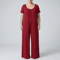 Relaxed Fit Full-Length Plus Size Jumpsuit - June