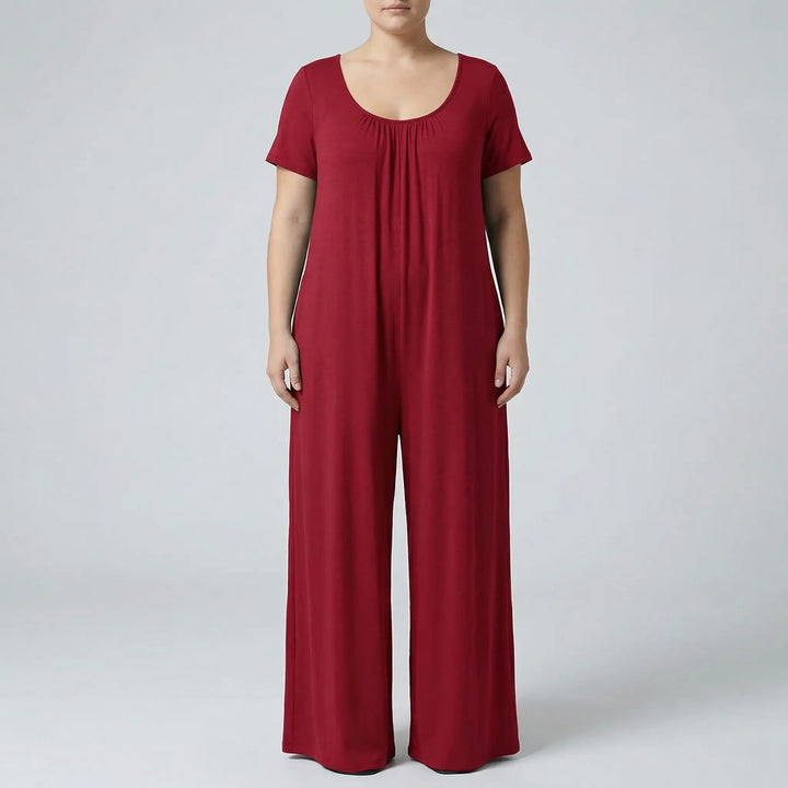 Relaxed Fit Full-Length Plus Size Jumpsuit - June
