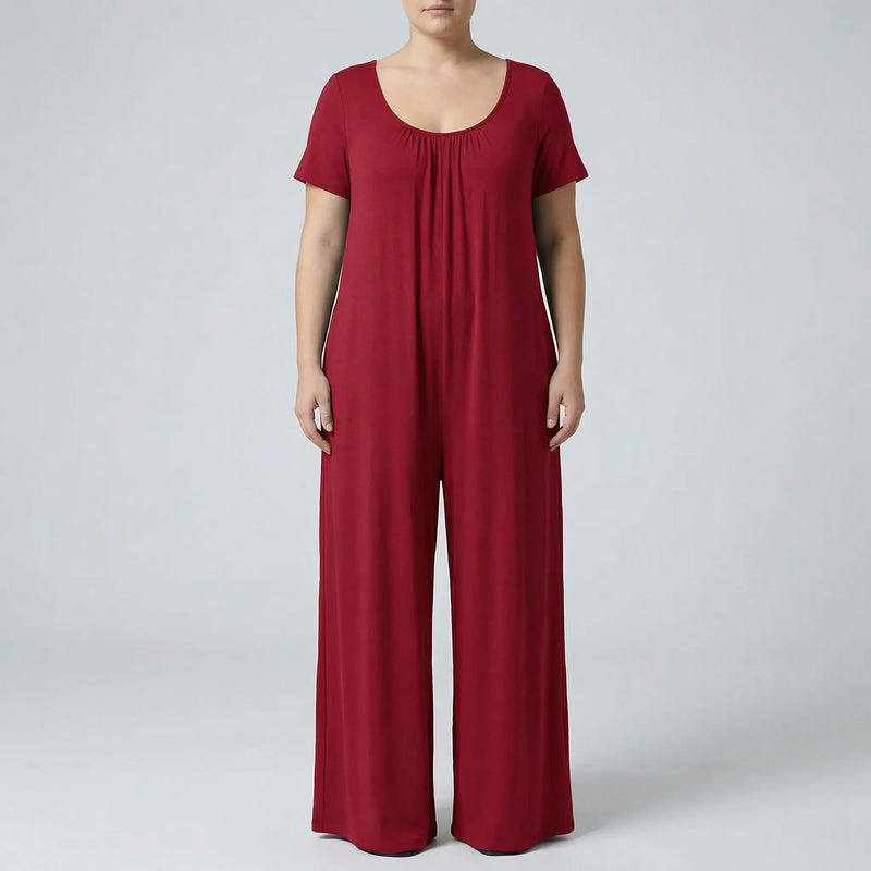 Relaxed Fit Full-Length Plus Size Jumpsuit - June