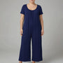 Relaxed Fit Full-Length Plus Size Jumpsuit - June