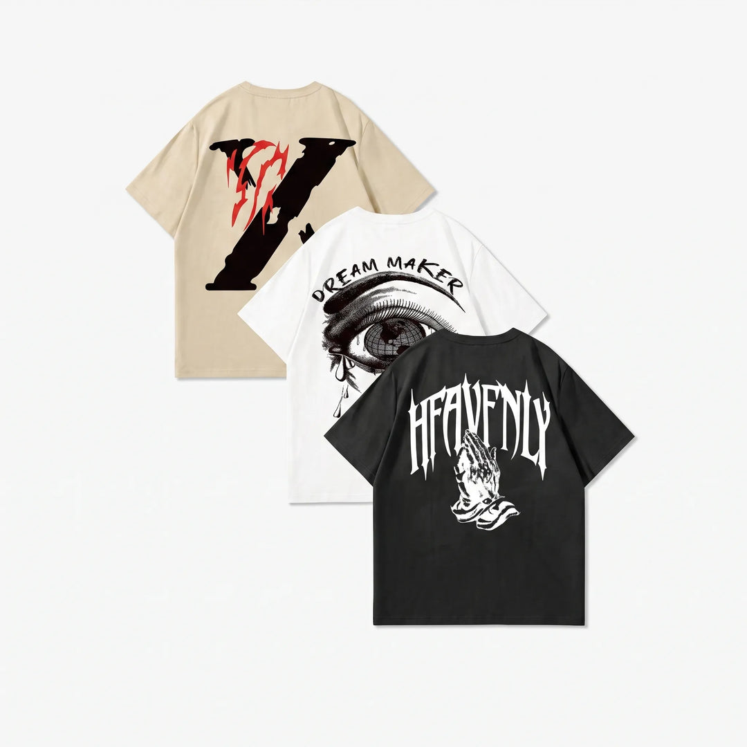 Relaxed Fit Graphic Short Sleeve T-Shirts - Alton