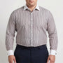 Retro Striped Long-Sleeve Button-Up Shirt - Danny