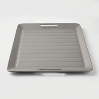 Ridged Titanium Camping Grill Plate With Tongs -  Flamekit