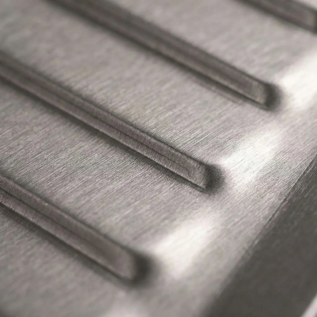 Ridged Titanium Camping Grill Plate With Tongs -  Flamekit
