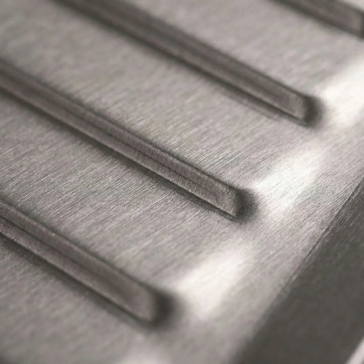 Ridged Titanium Camping Grill Plate With Tongs -  Flamekit