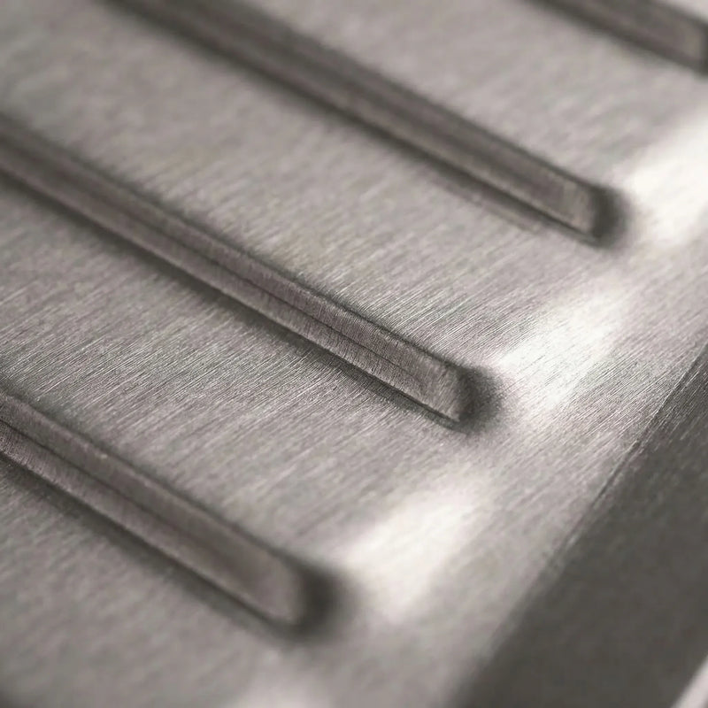 Ridged Titanium Camping Grill Plate With Tongs -  Flamekit