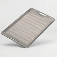 Ridged Titanium Camping Grill Plate With Tongs -  Flamekit