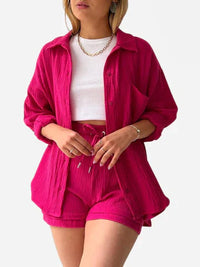 Atmungsaktives Baumwoll-Co-Ord-Set für Damen – Maris
