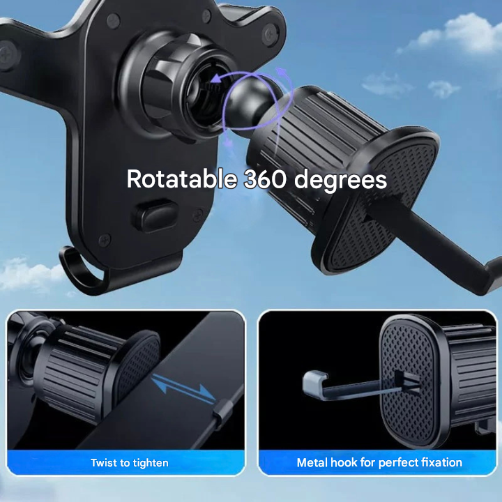 Universal Car Phone Holder with Ventilation Hook – Griponix