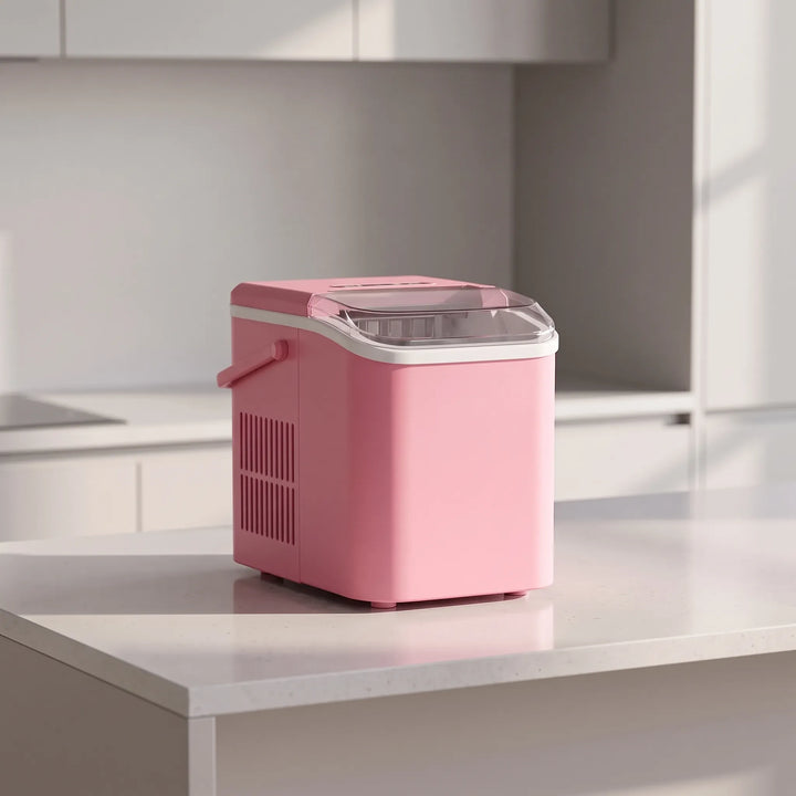Roze Mini-IJsblokjesmachine - Nivoa