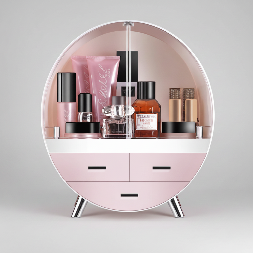 Runder Kosmetik Organizer Kunststoff - Curvique