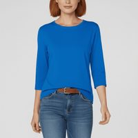 Rundhals-Shirt Mit Dreiviertelärmeln - Lucienne