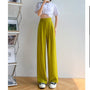 Legere Damenhose mit hoher Taille und weitem Bein - Emilia