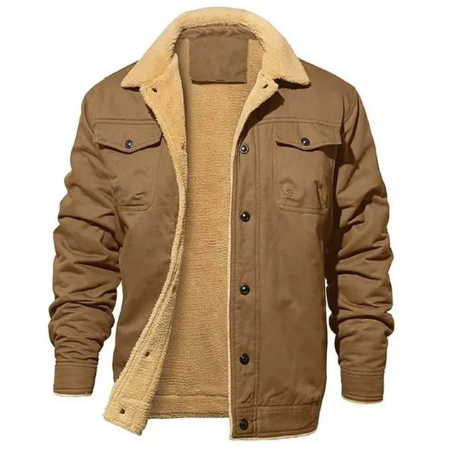 Herren-Bomberjacke aus Baumwollfleece – Ewan