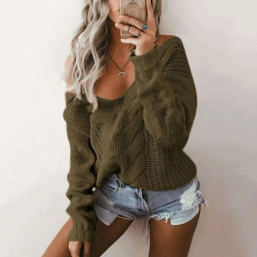 Oversized Dames Trui met Lange Mouwen – Thalia