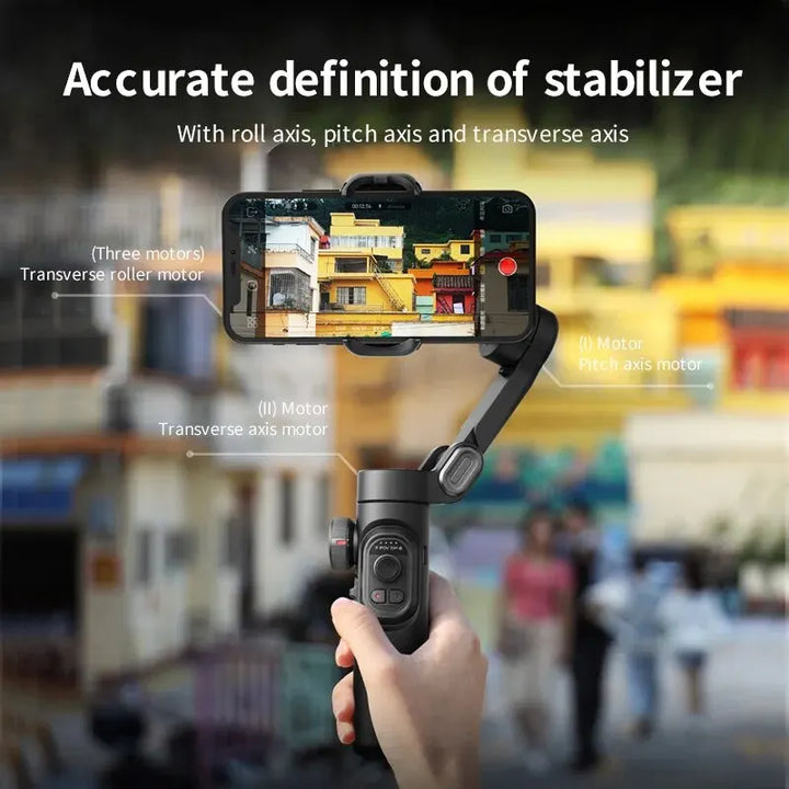3-Achsen-Smartphone-Gimbal-Stabilisator mit AI-Tracking & Gesichtserkennung – Alvion