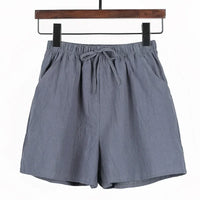 Luftige Damen-Leinen-Shorts mit Hoher Taille und Sportlicher Passform – Fenja