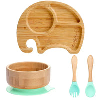 Kindergeschirr-Set mit Saugnapf - EcoFeast