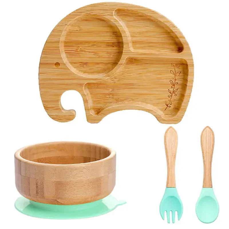 Kindergeschirr-Set mit Saugnapf - EcoFeast