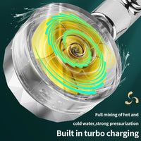 Wassersparender Duschkopf mit 360° Rotation - AquaTurbo