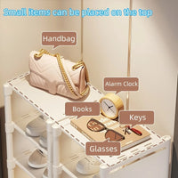 Space-saving metal shoe rack with 6 or 8 layers – Liora
