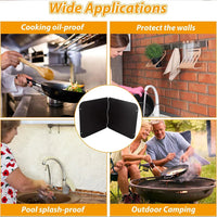 Foldable Stainless Steel Grease Splatter Guard 2-Sided Oil Protection – CookShield 