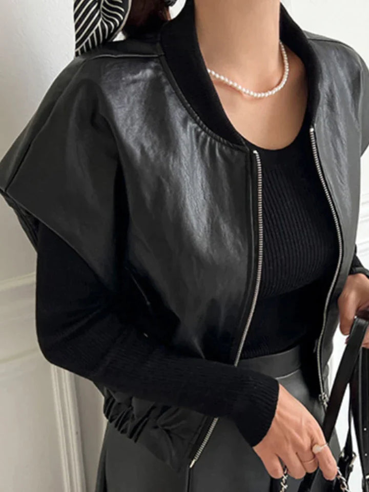 Lila Lederweste | Eng & Trendy