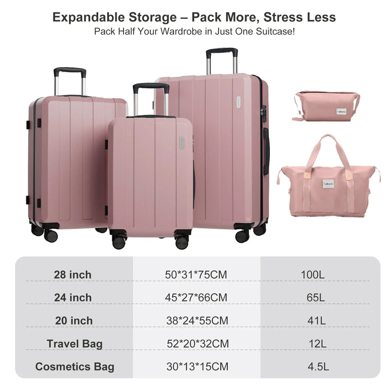 5-in-1 Hardcase Kofferset – Barcelona Explorer