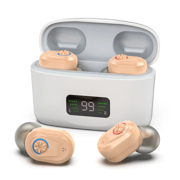 Wireless mini hearing aid with noise reduction – HearMax 